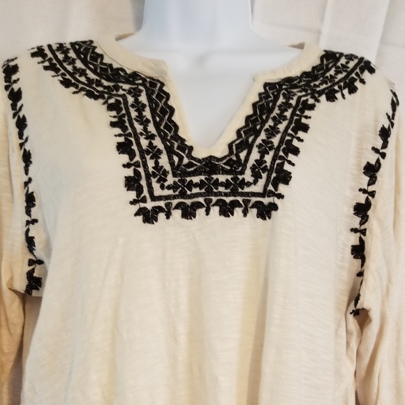 Lucky Brand Tops - Lucky Brand Boho embroidered women's top size 1X